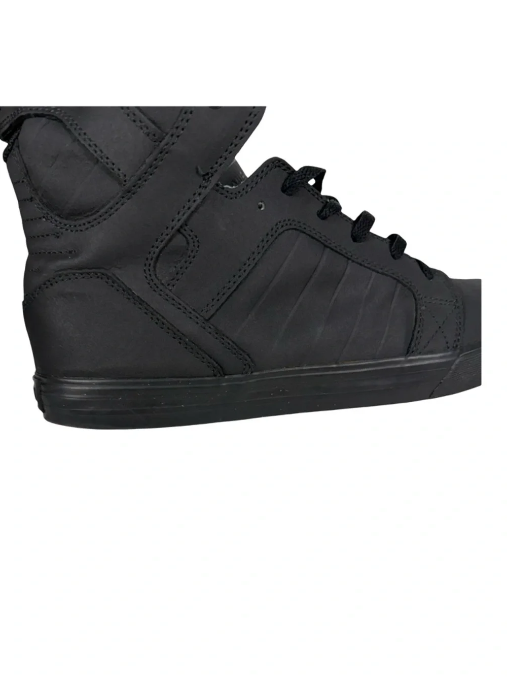 Supra Skytop Muska Red Carpet Skate Shoes Mens Size 12 Black Sneakers - Picture 16 of 16